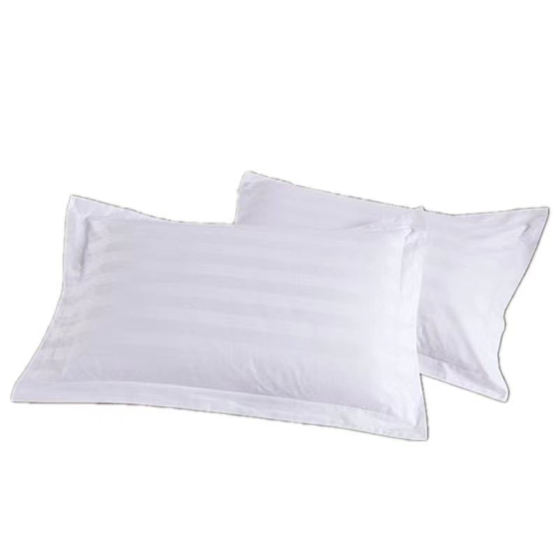 百纳千禧 白色段条全棉枕套 BNQX-ZT003 个