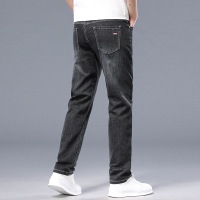 夏季薄款男士弹力牛仔裤大码商务通勤外出百搭修身显瘦直筒休闲裤