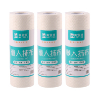 美宜珂懒人抹布干湿两用高效去污一擦一甩即净50片/卷 *3卷装