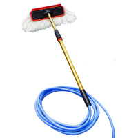 汽车通水刷洗车拖把长柄伸缩多功能软毛刷车用品专用工具洗车刷子