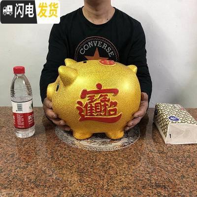 三维工匠储钱罐儿童大人用家用储蓄罐女生可爱大容量只进不出不可取 [可存可取]14寸(长约32厘米)可存储约8000个硬币