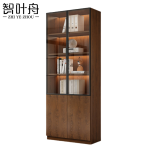 智叶舟办公柜双柜60*32*200cm台