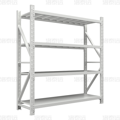 洛泰远 仓储货架库房置物架中型货架灰白色主架2000*500*2000mm/200kg