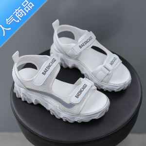 SUNTEK老爹凉鞋女ins潮2023夏季新款百搭网红厚底松糕休闲学生女鞋子