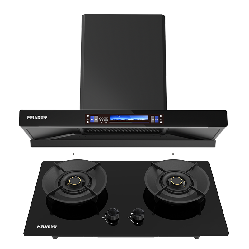 美菱烟灶套餐油烟机90T1+燃气灶203KD(液化气)