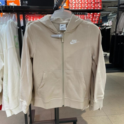NIKE耐克连帽外套运动休闲针织大童夹克DD1698-126 D