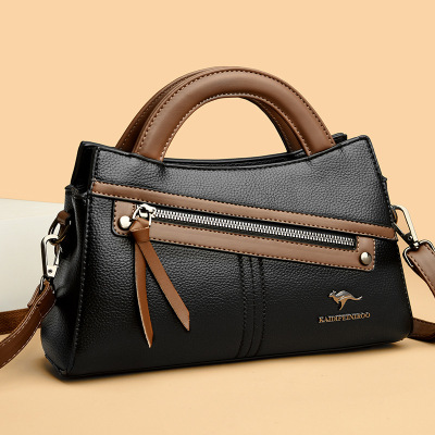 包包女包新款2026斜挎包女时尚撞色单肩包女大气手提包女