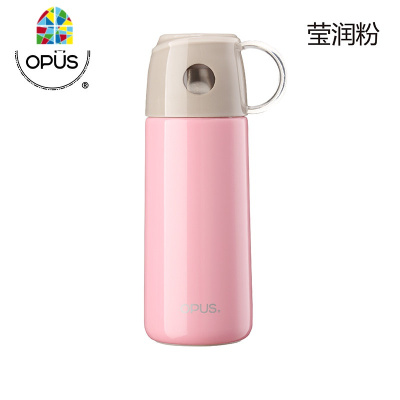 不锈钢保温保冷水杯 学生创意便携水壶男女士时尚茶杯子 FENGHOU nayi-莹润粉凉水壶