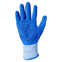 铂识 蓝挂胶手套 均码 双