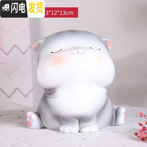 三维工匠宫廷猫大人用创意抖音家用可爱女生女孩儿童防摔存钱罐储蓄罐摆件 喵妮卡-中号A款防摔