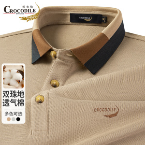 鳄鱼恤CROCODILE 专款POLO衫时尚T恤春秋季高端男士长袖POLO