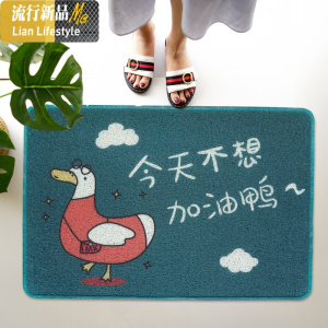 卡通可爱入户地垫口脚垫防滑丝圈进创意厨房卧室小地毯定制 三维工匠