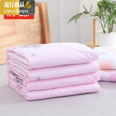 薄被子空调被夏凉被双人水洗棉夏天学生夏被单人宿舍春秋被子被芯 三维工匠