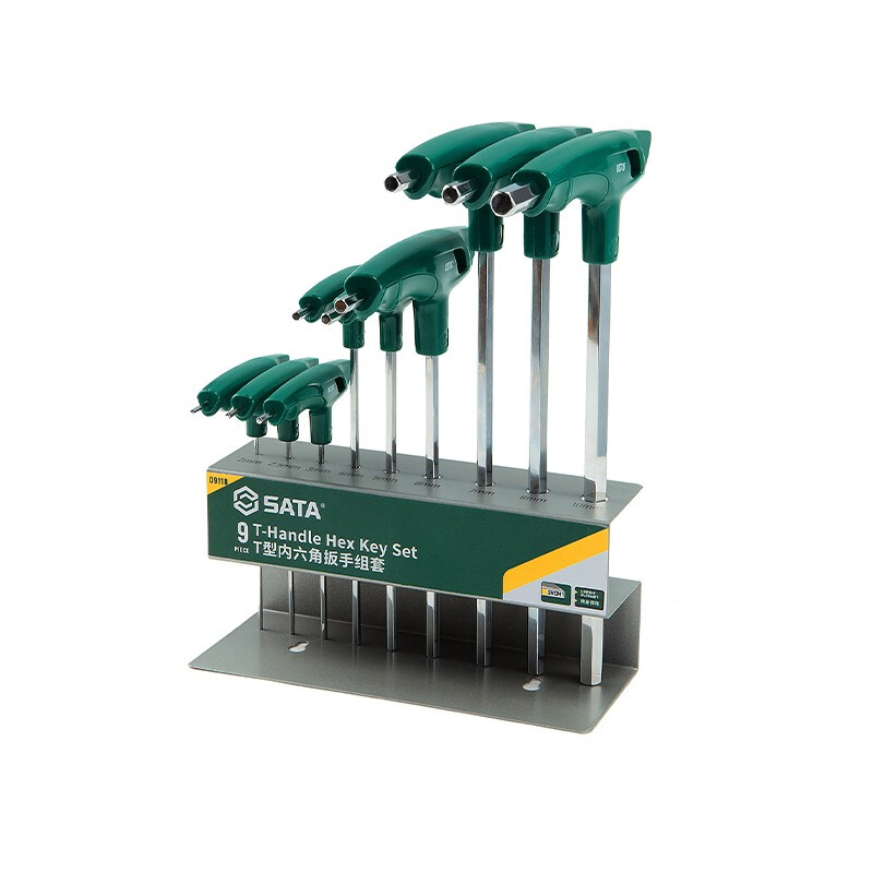 世达(SATA)T型六角扳手套装 9个 M8-M19 9118