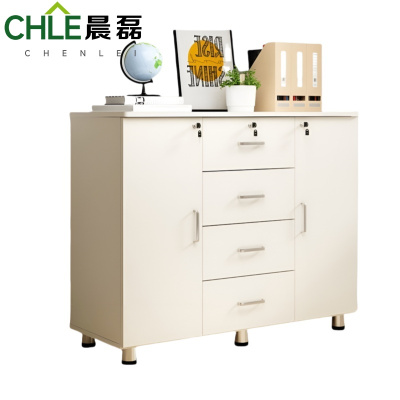 晨磊 办公收纳柜 暖白色 个