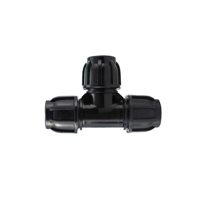 伟鹏双兴 PE快接三通快速接头 T75(2.5寸)黑色 个