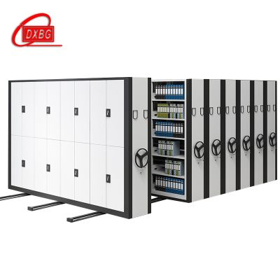 DXBG移动密集架档案柜手摇轨道钢制智能电动密集柜资料文件柜