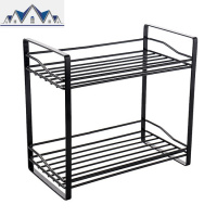 铁艺放调味品置物架 厨房双层调料架台面油盐酱醋瓶收纳架 三维工匠