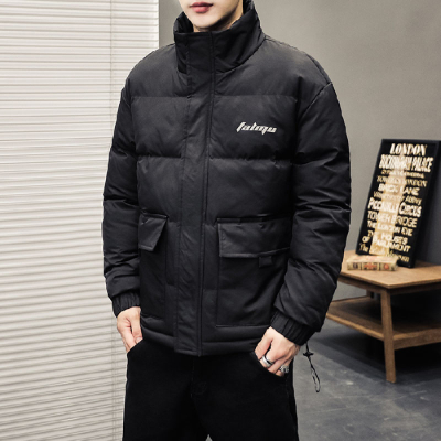 NEWLAKE买一送一-高品质棉衣男2020冬季新款立领纯色羽绒棉服外套棉衣