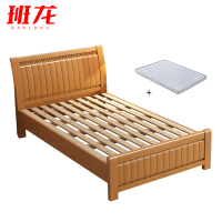 班龙床121*206cm+床垫榉木色套