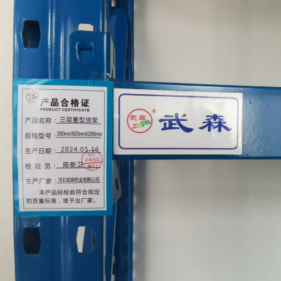 武森三层重型货架 2000mm*600mm*2000mm WS-ZX600 /组 蓝色