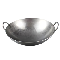 山水本色 老式加厚铁锅炒锅 55cm 个