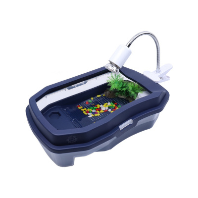 乌龟缸带晒台别墅造景大型乌龟盆养乌龟的专用缸家用巴西龟饲养箱