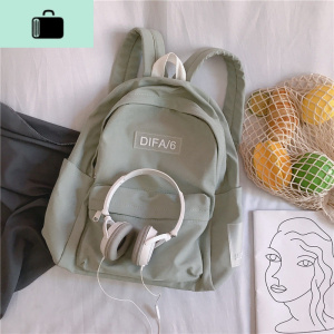 潮牌书包女学生韩版校园ins原宿风背包高中日系百搭初中生双肩包NEW LAKE