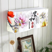 幸福派 挂机空调罩格力美的挂机空调防尘罩开机不取卧室1.5P匹挂式空调罩套盖布 4027家和富贵 92*20*35cm