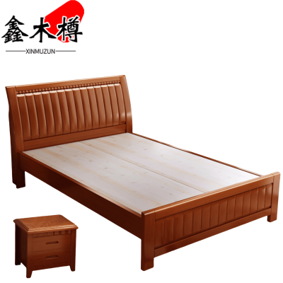 鑫木樽床1m+床头柜套