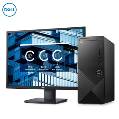戴尔（DELL）成就Vostro3000系列全新英特尔十代处理器更丰富扩展商用办公家用娱乐台式机电脑整机全套27英寸屏（Inteli5-104004GB1TB集显
