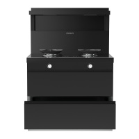 [新品]美大MEIDA二星消毒柜集成灶X70-A 智慧双变频 猛火节能 智能触控 自清洁,钢化玻璃面板 烟灶套装 天然气