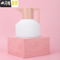 三维工匠北欧几何保温壶家用304不锈钢内胆热水瓶大容量瓶暖开水瓶暖水壶 1.8红色