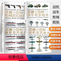 武器小百科 战车+枪械+舰船+战机 全4册 [正版] 武器小百科系列 儿童趣味军事百科全书兵器武器中国军事少儿科普类绘本