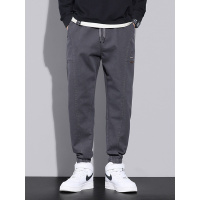 休闲裤男款简约百搭哈伦束脚裤舒适耐磨抽绳运动卫裤男生