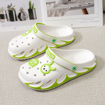 Ideamini洞洞鞋女ins潮防滑厚底护士百搭2021新款亲子包头沙滩外穿凉拖鞋