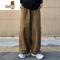 YANXU日系机能多口袋工装裤男宽松ins潮牌高街百搭阔腿休闲hiphop裤子