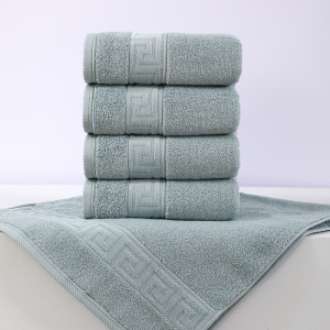 鲸轩 M806 34*74cm 130g 日出印象新疆长绒棉毛巾(计价单位:条)绿色