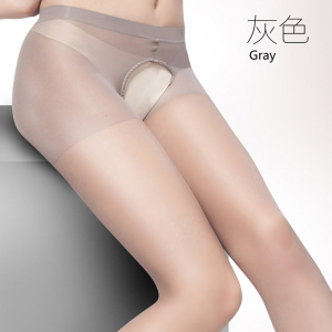 柠檬物语开裆长筒连体丝袜夏季女士免脱薄透明蕾丝花边女士情趣丝袜连裤袜女性感情趣内衣网袜成人情趣用品女式情趣丝袜锦纶