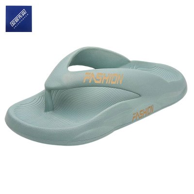 安居先森EVA潮流时尚高弹柔软厚底人字拖 灰色36-45(双)