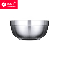 [疆不凡]不锈钢加厚防烫碗18cm/个