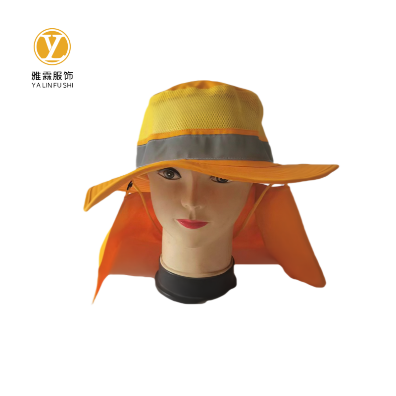 雅霖服 黄色遮阳帽YLF-ZYM250625 顶