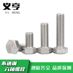 义亨 不锈钢六角螺栓 M10*40 个