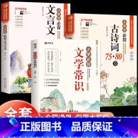 [全套3册]小学生必背文学常识+文言文+古诗词 小学通用 [正版]小学生必背文学常识大全彩图版小学文学常识积累大全 百科