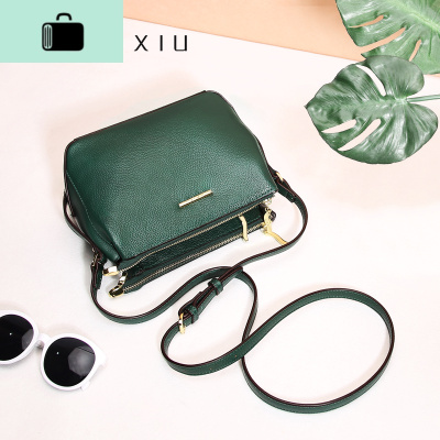 新款皮斜挎包女包头层牛皮包包女士单肩包软皮休闲斜跨小包NEW LAKE女斜挎包