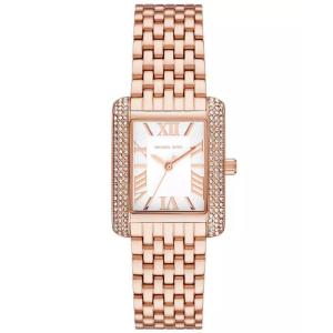 Michael Kors 女士玫瑰金不锈钢链带防水石英腕表xmm多链节闪耀腕