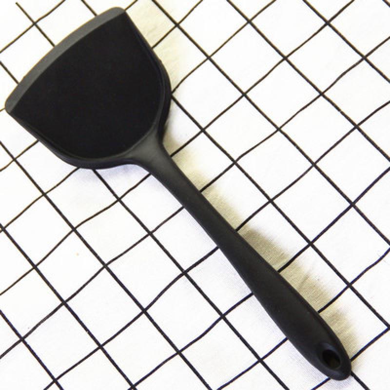 煎锅铲炒菜汤勺烘焙精灵硅胶铲厨房柄三件烧烤铲一套传统厨具平产长柄