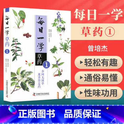 [正版] 每日一学草药 ①1一 曾培杰 中医草药自学初学者中医草药大全药方大全套共3册中国科学技术出版社中草药图解中医