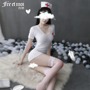 霏慕(Fee et moi)女式情趣睡衣 女士情趣内衣性感低胸露背包臀裙制服套装情趣内衣后背镂空性感套装7986