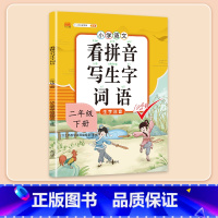 看拼音写生字 二年级下 [正版]二年级下册字帖规范练字帖每日一练同步人教版语文生字练字本描红斗半匠2写字课课练行楷楷书小